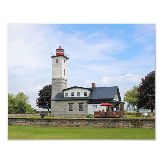 Ogdensburg Harbour Lighthouse, New York Photo Prin Foto Afdruk (Voorkant)