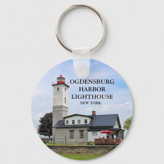 Ogdensburg Harbour Lighthouse, New York Sleutelhan Sleutelhanger (Voorkant)