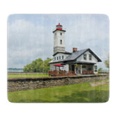 Ogdensburg Harbour Lighthouse NY Cutting Board Snijplank (Voorkant)