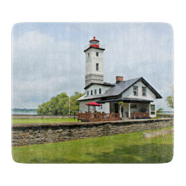 Ogdensburg Harbour Lighthouse NY Cutting Board Snijplank