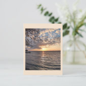 Ogdensburg zonsondergang briefkaart (Staand voorkant)