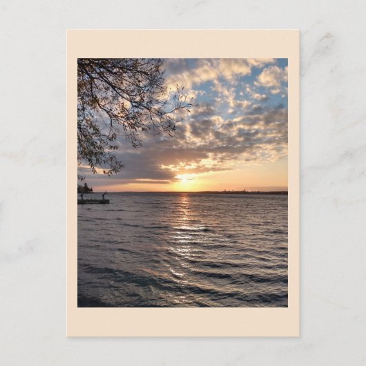 Ogdensburg zonsondergang briefkaart (Voorkant)
