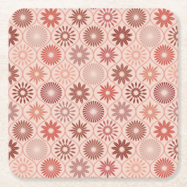 Ogee Boho bloemen Kartonnen Onderzetters