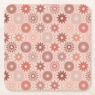 Ogee Boho bloemen Kartonnen Onderzetters