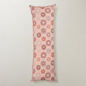 Ogee Boho bloemen Lichaamskussen (Achterkant (Verticaal))