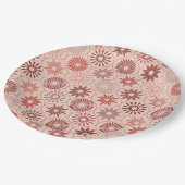 Ogee Boho bloemen Papieren Bordje (Gekanteld)