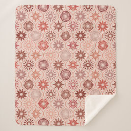 Ogee Boho bloemen Sherpa Deken