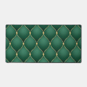 Ogee Gold Diamond Getuft Donker Smaragd Groen Bureaumat (Voorkant)