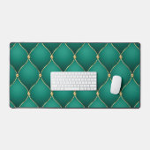 Ogee Gold Diamond Tufted Smaragdgroen Bureaumat (Keyboard & Muis)