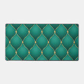 Ogee Gold Diamond Tufted Smaragdgroen Bureaumat (Voorkant)