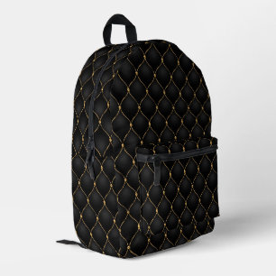 Ogee Gold Diamonds Tufted Black Rugzak