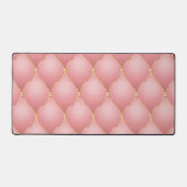 Ogee gouden diamant getuft roze blush bureaumat (Voorkant)