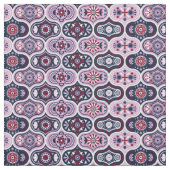  Ogee Intricate Navy en Orchid Fabric Stof (Swatch)