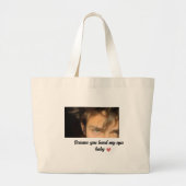 Ogen cadeau T-shirt Grote Tote Bag (Voorkant)