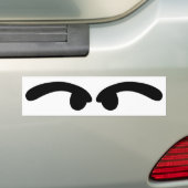 ogen die er slecht uitzien bumpersticker (Op auto)