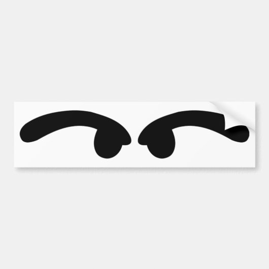 ogen die er slecht uitzien bumpersticker (Voorkant)