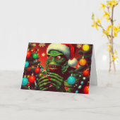 Ogen die fonkelen Vouwkerstkaart Kaart (Gele Bloem)