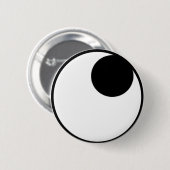 Ogen die recht omhoog kijken ronde button 5,7 cm (Voorkant /achterkant)