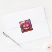 Ogen die roze Jack-o'-lantaarn stickers gloeien (Envelop)