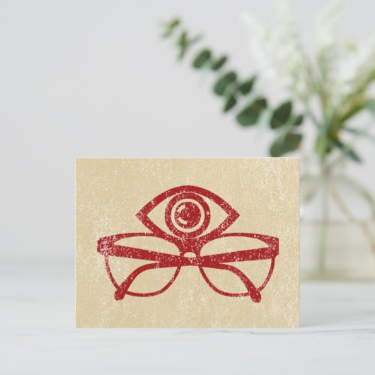  ogen en eigeel briefkaart (Staand voorkant)