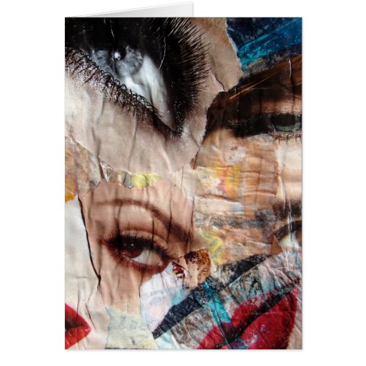 Ogen en lippen collage, alle gelegenheid blanco be (Voorkant)