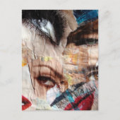 Ogen en lippen collage briefkaart (Voorkant)