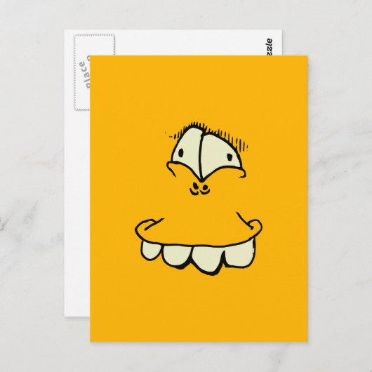 ogen en tanden briefkaart (Voorkant / Achterkant)