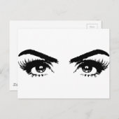 Ogen, Eyebrows en Eyelashes Briefkaart (Voorkant / Achterkant)