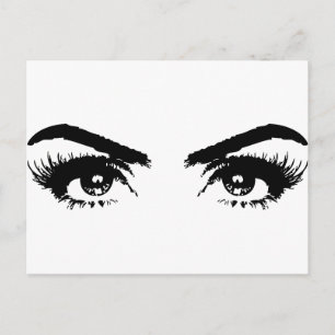 Ogen, Eyebrows en Eyelashes Briefkaart