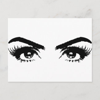 Ogen, Eyebrows en Eyelashes Briefkaart