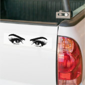 Ogen, Eyebrows en Eyelashes Bumpersticker (Op Truck)