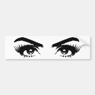 Ogen, Eyebrows en Eyelashes Bumpersticker
