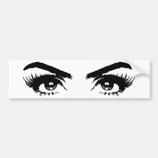 Ogen, Eyebrows en Eyelashes Bumpersticker
