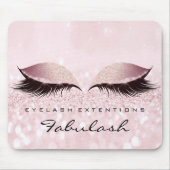 Ogen Glitter Branding Beauty Studio Lashes Roze Muismat (Voorkant)