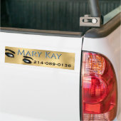 Ogen Gouden Make-up  Bumpersticker (Op Truck)