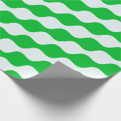 Ogen Groen Wit Minimaal Patroon Cadeaupapier (Hoek)