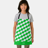 Ogen Groen Wit Minimaal Patroon Schort (Insitu)