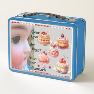 Ogen Groter dan Maag Blauwe Lunchbox