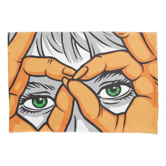 Ogen, handen en expressieve gezichten: schoonheid  kussensloop (Voorkant)