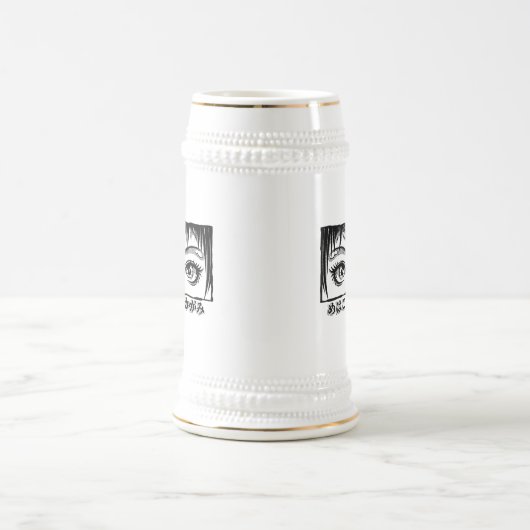 Ogen, het venster naar de soep, Manga-illustratie Bierpul (Center)