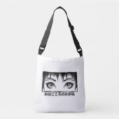 Ogen, het venster naar de soep, Manga-illustratie Crossbody Tas (Voorkant)