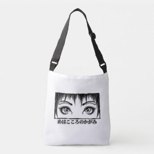 Ogen, het venster naar de soep, Manga-illustratie Crossbody Tas