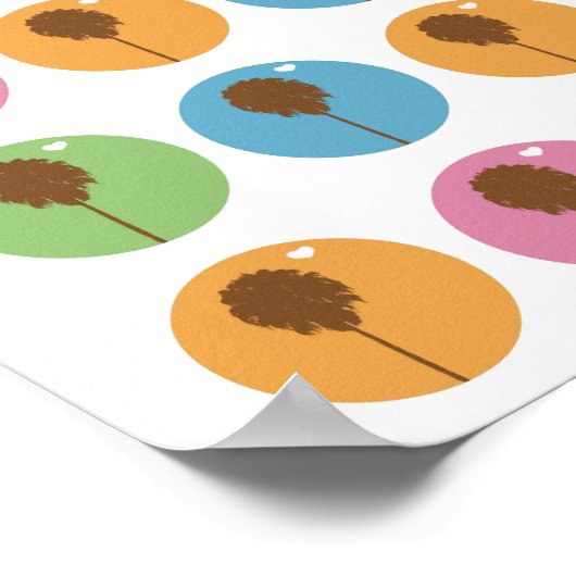 ogen houden van mijn muren poster (Hoek)