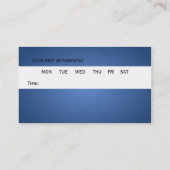 Ogen in bril afsprakenkaartje (Achterkant)