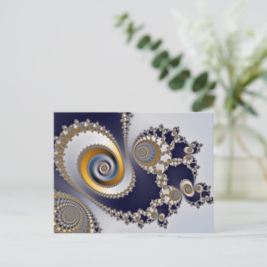 Ogen in de hemel - Fractal Briefkaart (Staand voorkant)