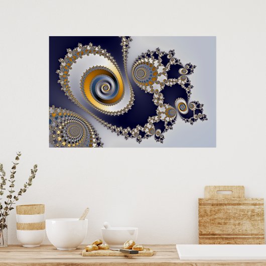 Ogen in de hemel - Fractal Poster (Keuken)