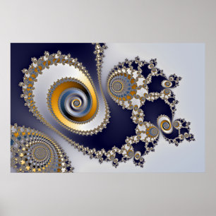 Ogen in de hemel - Fractal Poster