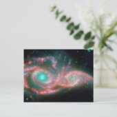 Ogen in de hemel NGC 2207 NASA Briefkaart (Staand voorkant)