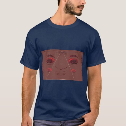 Ogen in het gezicht van rozen. t-shirt (Voorkant)