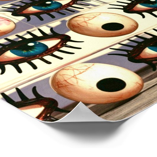 Ogen kijken recht door je Poster Print Wall Art (Hoek)